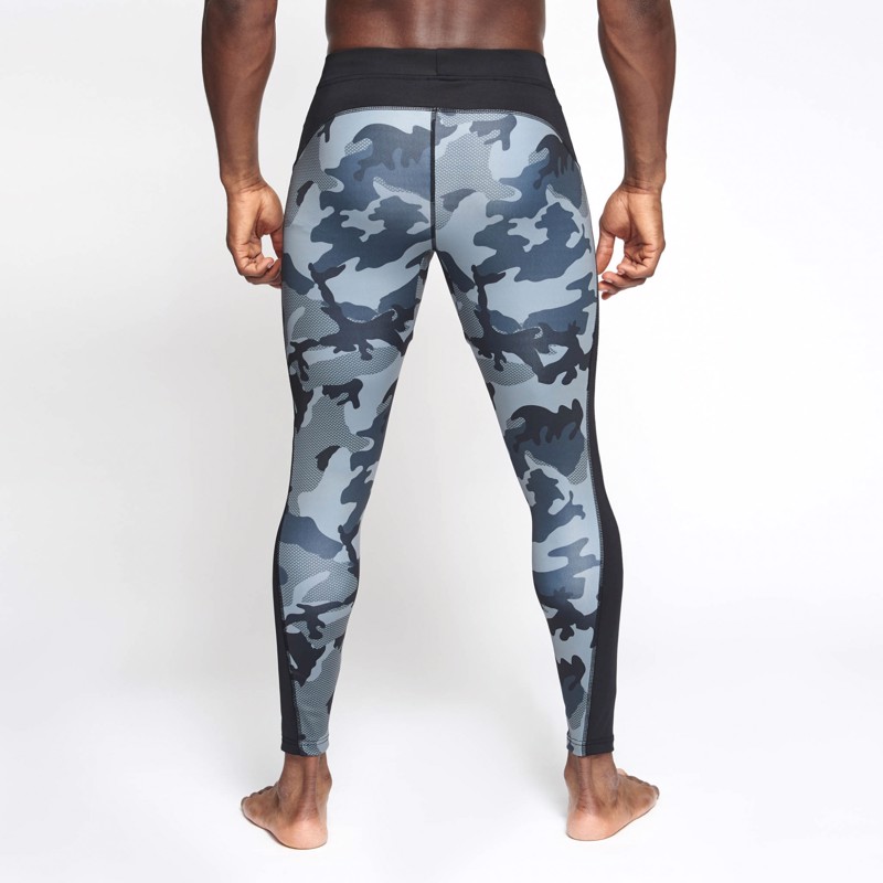 LEONE CAMO SPORT TIGHTS-GREY